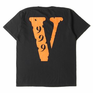 美品 VLONE ヴィーロン Tシャツ サイズ:L 20SS Juice Wrld グラフィック クルーネック 半袖Tシャツ 999 Tee ブラック 黒 トップス コラボ