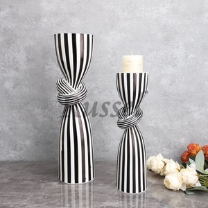  simple . modern candle holder stripe pattern .( candle ) establish stylish antique interior small articles miscellaneous goods . pcs unused 