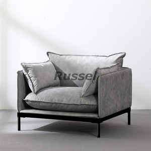  sofa luxury 1 seater . simple modern elbow attaching with legs stylish lovely interior Northern Europe low sofa compact gray 
