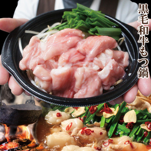 [ microwave oven . easy cooking ]pli.. black wool peace cow motsunabe 1 meal 450g Special made cow . taste . soup [ Hakata ][ intestine ][ pan ]