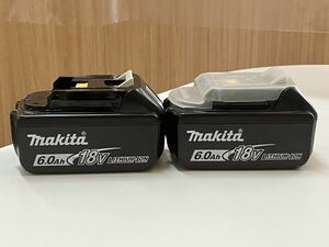 *Makita Makita original lithium ion battery BL1860B 18V/6.0Ah 2 piece set 