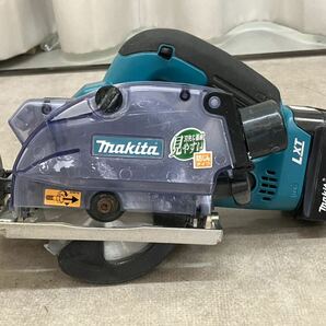 ★Makita マキタ 125mm 充電式防じんマルノコ KS521D 14.4V/3.0Ah バッテリ2個付セット品の画像2