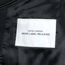 希少L!グリーンレーベルリラクシング【抜群の汎用性】GREEN LABEL RELAXING テーラードジャケット アンコン ブラック 2B 総裏地 伸縮性 48_画像9