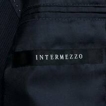 インターメッツォ【圧倒的高級感】INTERMEZZO テーラードジャケット アンコン 段返り3B 背抜き 軽量 艶感 Mサイズ_画像9