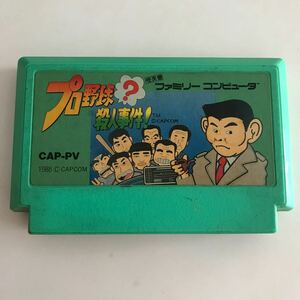 送料無料 プロ野球？殺人事件！ CAP-PV 1988 CAPCOM ファミコンソフト 即決 箱なし