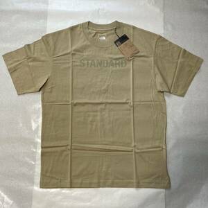 ノースフェイス　スタンダード　tシャツ 新品　半袖　THE NORTH STANDARD ロゴTシャツ メンズ　L ツイルベージュ