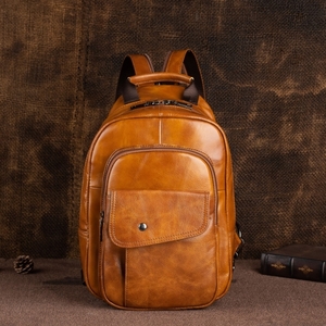  new goods * men's bag cow leather body bag original leather mountain climbing travel outdoor one shoulder diagonal .. bag stylish commuting storage possibility 