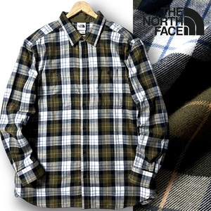 新品 THE NORTH FACE ノースフェイス M ARROYO LW FLANNEL SHIRT チェック柄 長袖 フランネルシャツ XL 春秋冬 カジュアル ◆B3638