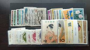 日本国際切手展2011で会場で発売された切手パック(東京オリンピック1964、日本三景、花シリーズ完、文通週間58～62、趣味週間)
