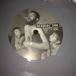 DESPISE YOU All Your Majestic Bullshit 限定EP ダンボールスリーブ ステッカー付き powerviolence crossed out spazz no commentの画像4