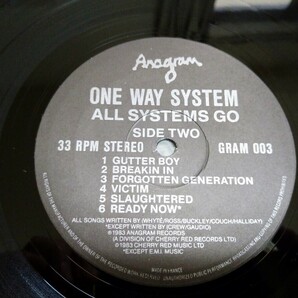 ONE WAY SYSTEM All Systems Go UK オリジナル LP exploited disorder discharge chaos uk abrasive wheels gbh english dogsの画像4