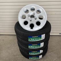 ララパーム　オーバル◆グッドイヤーEG02◆155/65R14◆NBOXタントムーヴワゴンRラパンアルトトコットスペーシア　パールホワイト_画像1