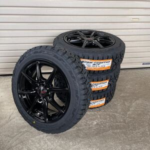 《SEIN EK》 TOYO OPEN COUNTRY R/T 155/65R14 155/65-14 75Q トーヨー オープンカントリー RT4本セット ソリッドブラック 5.5J+43 100-4H