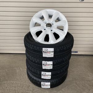 ララパームKC-8◆ブリヂストン　ニューノ◆155/65R14◆NBOXタントムーヴワゴンRラパンアルトトコットスペーシアホワイト　4本セット