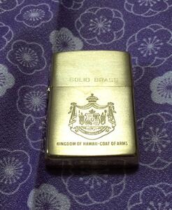 ZIPPO SOLID BRASS ジッポー ソリッドブラス　ダブルイヤー　現状品