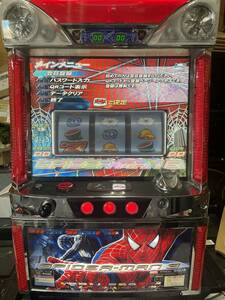 ★実機パチスロ　スパイダーマン3（２０１0年）+コイン不要機★