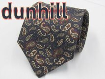 【ダンヒル】 OC 352 ダンヒル dunhill ネクタイ 紫系 ペイズリー プリント_画像1