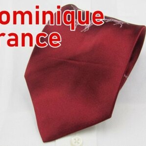 【ドミニックフランス】 【馬】OC 368 ドミニックフランス Dominique France ネクタイ 赤系 アニマル ジャガード トリプルクラウンの画像1