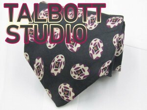 【ロバートタルボット】 OC 468 タルボットスタジオ TALBOTT STUDIO ネクタイ 黒系 ドット プリント