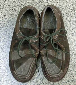 エスタシオン（Estacion）　ウェッジソールレザーシューズ　革　靴　L　24～24.5