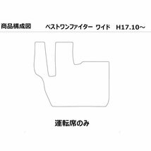 三菱 ふそう ベストワンファイター ワイド 運転席 H17.10- トラックマット 3色 コイル_画像2