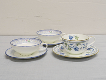 656 Noritake ノリタケ オランジュリー ティー カップ＆ソーサー 2客 その他1客セット 中古_画像1