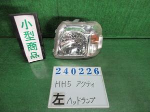 アクティ EBD-HH5 左 ヘッド ランプ ライト ASSY SDX NH578 タフタホワイト コイト 100-22630 240226