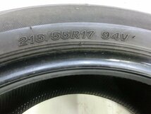 K20-2114 深溝 中古タイヤ ブリヂストン REGNO GR-XⅡ 215/55R17 94V (1本)_画像3