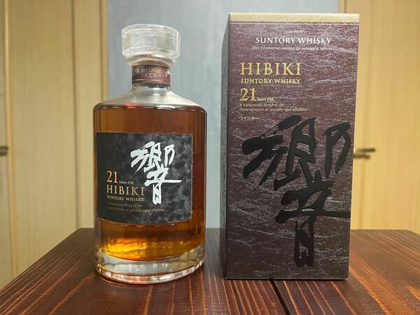 響21年　1本　箱付き　地元の酒屋購入品　SUNTORY 