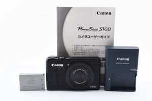 ★良品★ キャノン CANON PowerShot S100 ブラック ★バッテリー・充電器・取説付き！　　　0311#55 #5771 