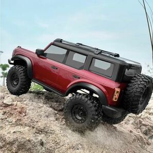 即納RED HB-R1001バッテリー2本2速切替 ラジコンクローラー オフロード1/10スケール 4WD RCトラック LEDライト RTR 検MN128 MN86S WPL TRX4の画像4