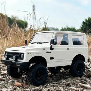 ホワイトバッテリー*2+ 連動LEDライト WPL新発売NEW C74 スズキ ジムニー RTR 1/10ラジコン RC クローラー ライセンス JA11 4WDトラックの画像2