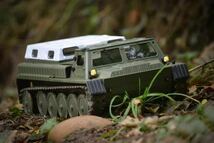 バッテリー2本 WPL E1 RTR E-1 戦車タンク D12 RC 1/16 ラジコン クローラー 迫力 キャタピラ キャリア オフロードトラック 子供 GAZ71_画像10