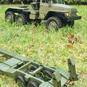 WPL 新発売 連動ライトサービス B36-3 ウラル 1/16 6WD RC軍用 トレーラー ミリタリー クローラー トランスポーター ラジコン スケール即納の画像5