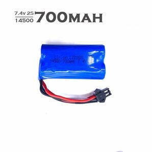 ★国内即納 WPL D12 D42 C24 C34 専用 大容量バッテリー リポバッテリー 7.4V 700mah 2S パーツ 1/10 軽トラック ラジコンカー ドリフトの画像2