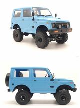 限定色ベイ・ブルー バッテリー*2+ 連動LEDライト WPL C74 スズキ ジムニー RTR 1/10ラジコン RC クローラー ライセンス JA11 4WDトラック_画像6