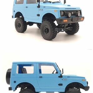 限定色ベイ・ブルー バッテリー*2+ 連動LEDライト WPL C74 スズキ ジムニー RTR 1/10ラジコン RC クローラー ライセンス JA11 4WDトラックの画像6