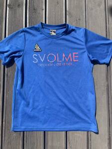 スボルメ SVOLME ジュニア　プラシャツ　Tシャツ　美品　ブルーサッカー 半袖シャツ 