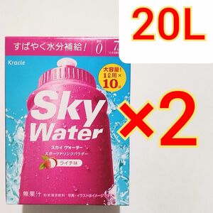 クラシエフーズ スカイウォーター スポーツドリンクパウダー ライチ味 1L×20袋