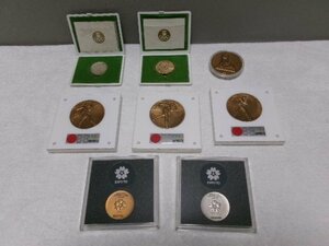 A2[ memory medal ( silver medal copper medal ) various total 8 point |1964 Tokyo Olympic expo*70 Sapporo Olympic *72 expo*75] ten thousand ./ extract po