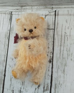 Art hand Auction Fluffy Bear*10cm Handmade Teddy Bear Stuffed Toy Miniature, teddy bear, teddy bear general, Body length 10cm - 30cm