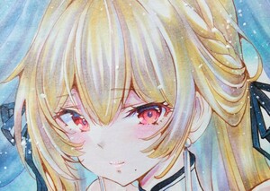 Art hand Auction Colored paper [Swiftsure Skin Zur Lane AZURLANE] Doujinshi Original Hand-drawn illustration Girl illustration, Comics, Anime Goods, Hand-drawn illustration