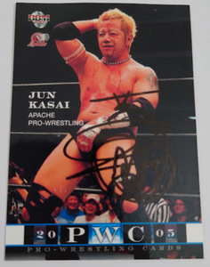 葛西純 53枚限定 直筆サインカード 2005 BBM PRO-WRESTLING CARDS Autograph Auto FREEDOMS アパッチプロレス軍 大日本プロレス サイン