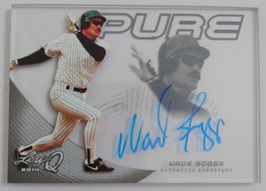 ウェイド・ボッグス 直筆サインカード WADE BOGGS 2014 LEAF Q PURE Authetic Signature Autograph Auto New York Yankees ヤンキース MLB
