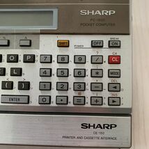 SHARP CE-125 PC-1251/CE-150 PC-1500ポケットコンピュータ ジャンク品_画像6