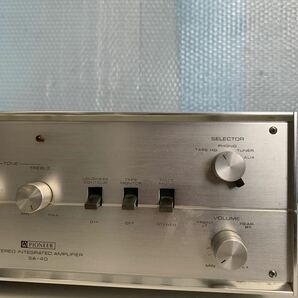 昭和レトロ PIONEER アンプ SA-40 プリメイン管球アンプ ジャンク品の画像2