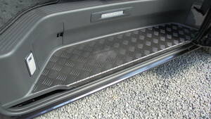  Hiace V 200 series S-GL for sliding door step cover anodized aluminum black color 