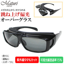 1円~訳あり Maturi マトゥーリ 跳ね上げ式 偏光 オーバーサングラス UVカット TK-422-1 新品*_画像1