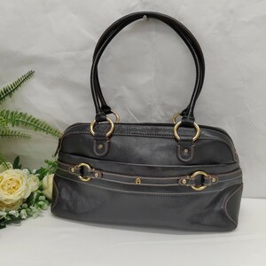 【1008】アイグナー　Aigner　レザー　トートバッグ　ショルダートートバッグ