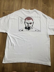 中古★格闘漫画　軍鶏　SHAMO『べぇ〜』Tシャツ 魔裟斗主演映画　GUL bakateee noji13 UNCORIN MADEINCHINA　サイズXL　売り切り　１円